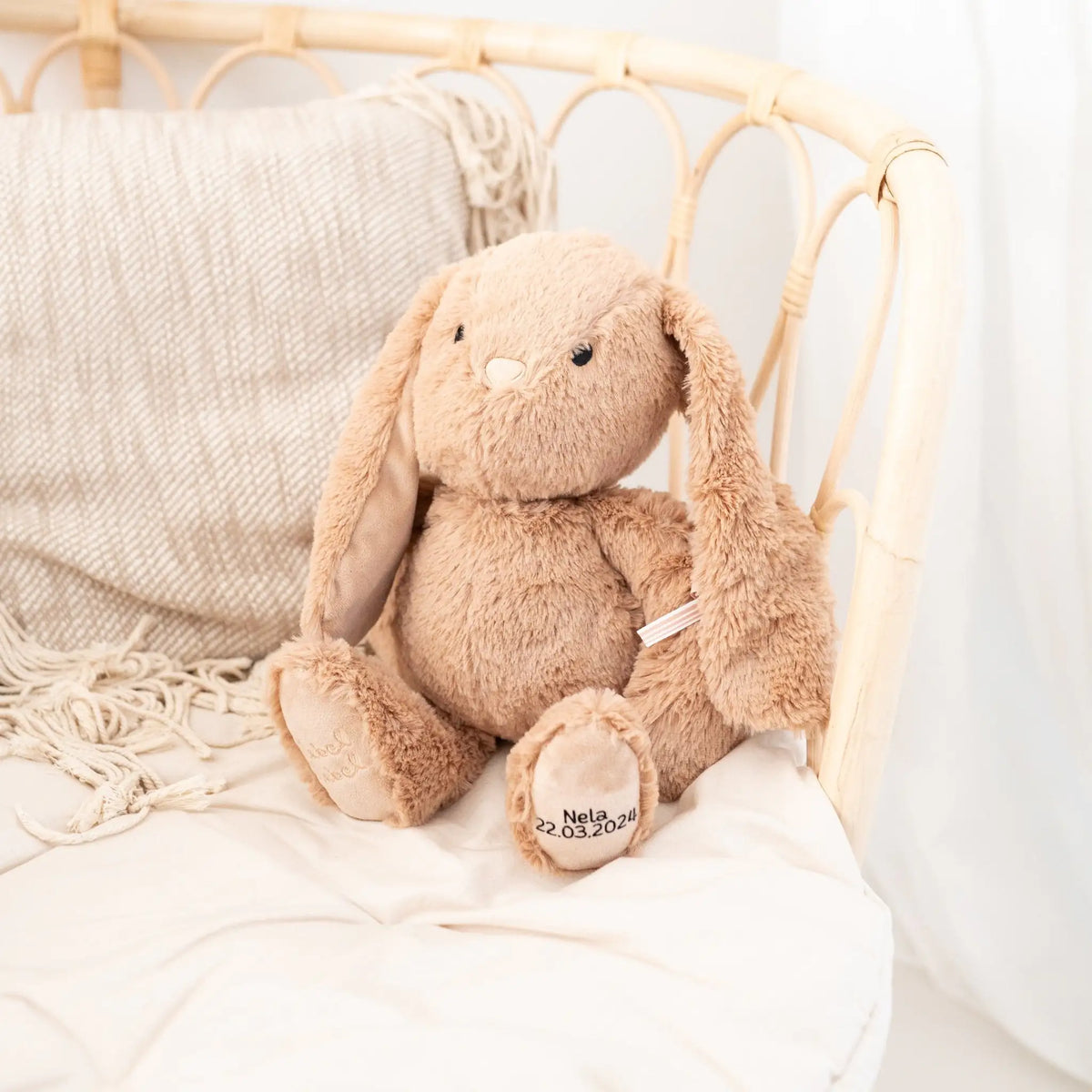 Kuscheltiere nougat - Nilpferd, Hase, Elefant personalisierbar Kuscheltier - wunderwunsch
