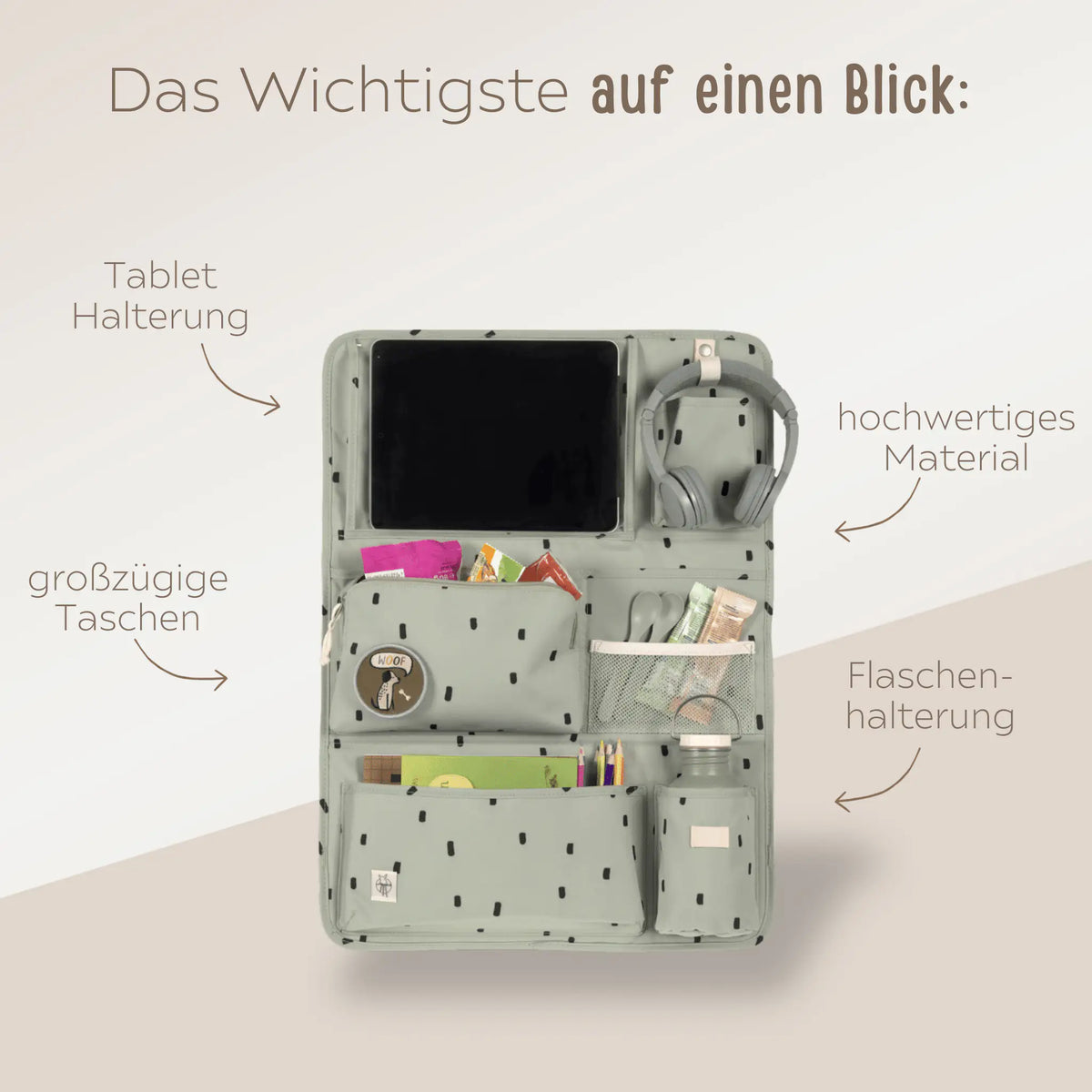 LÄSSIG Autotasche - Punkte Autotasche - wunderwunsch