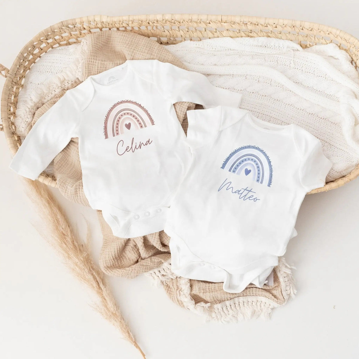 Baby Body "Regenbogen" personalisiert - wunderwunsch
