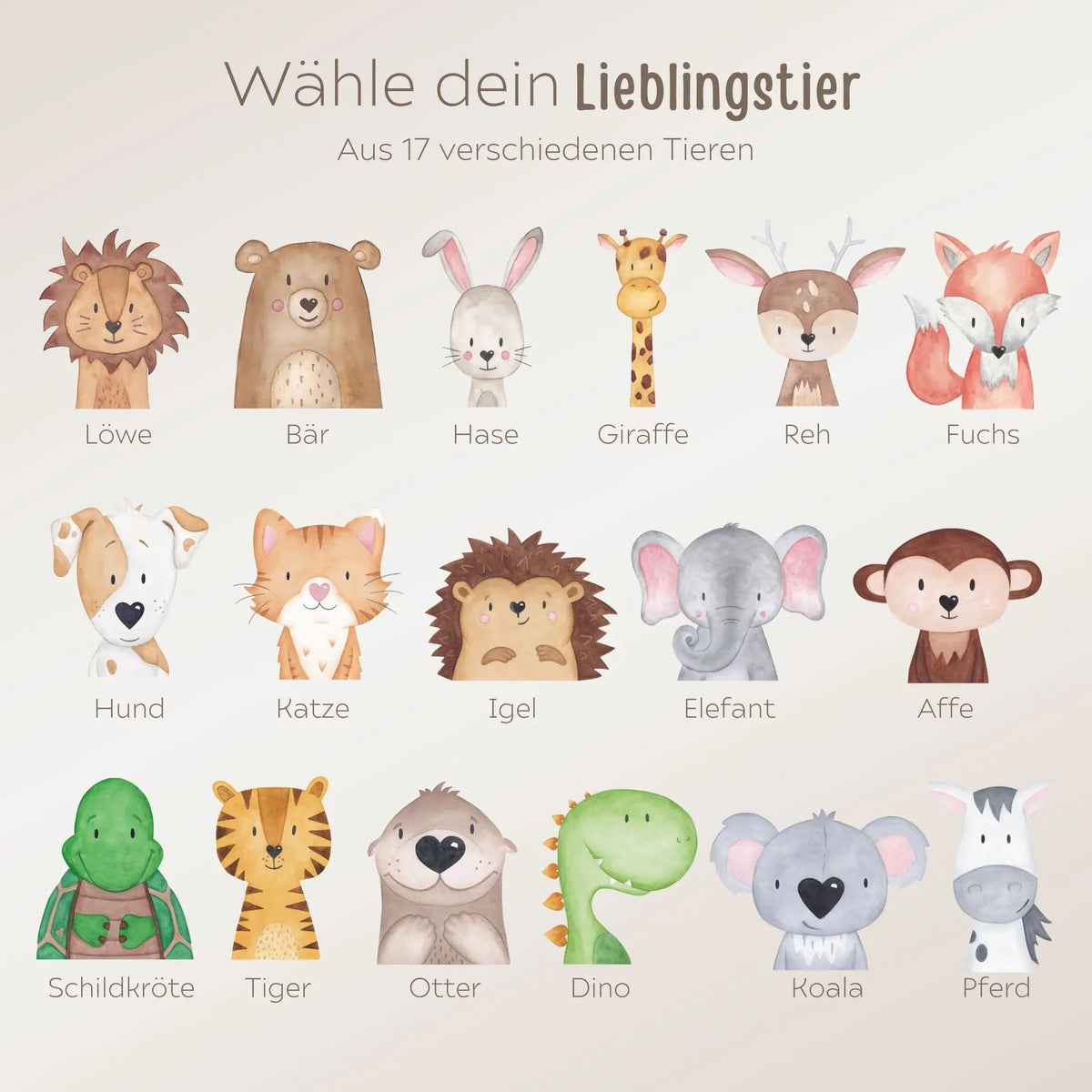 Baby Body "Tier" personalisiert - wunderwunsch