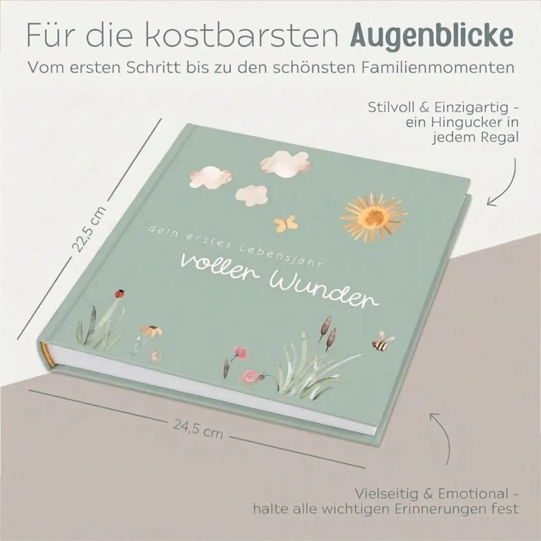 Babytagebuch „Mein erstes Lebensjahr“ personalisiert - wunderwunsch
