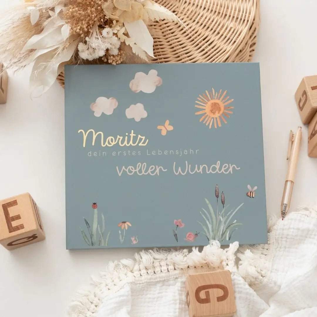 Babytagebuch „Mein erstes Lebensjahr“ personalisiert - wunderwunsch