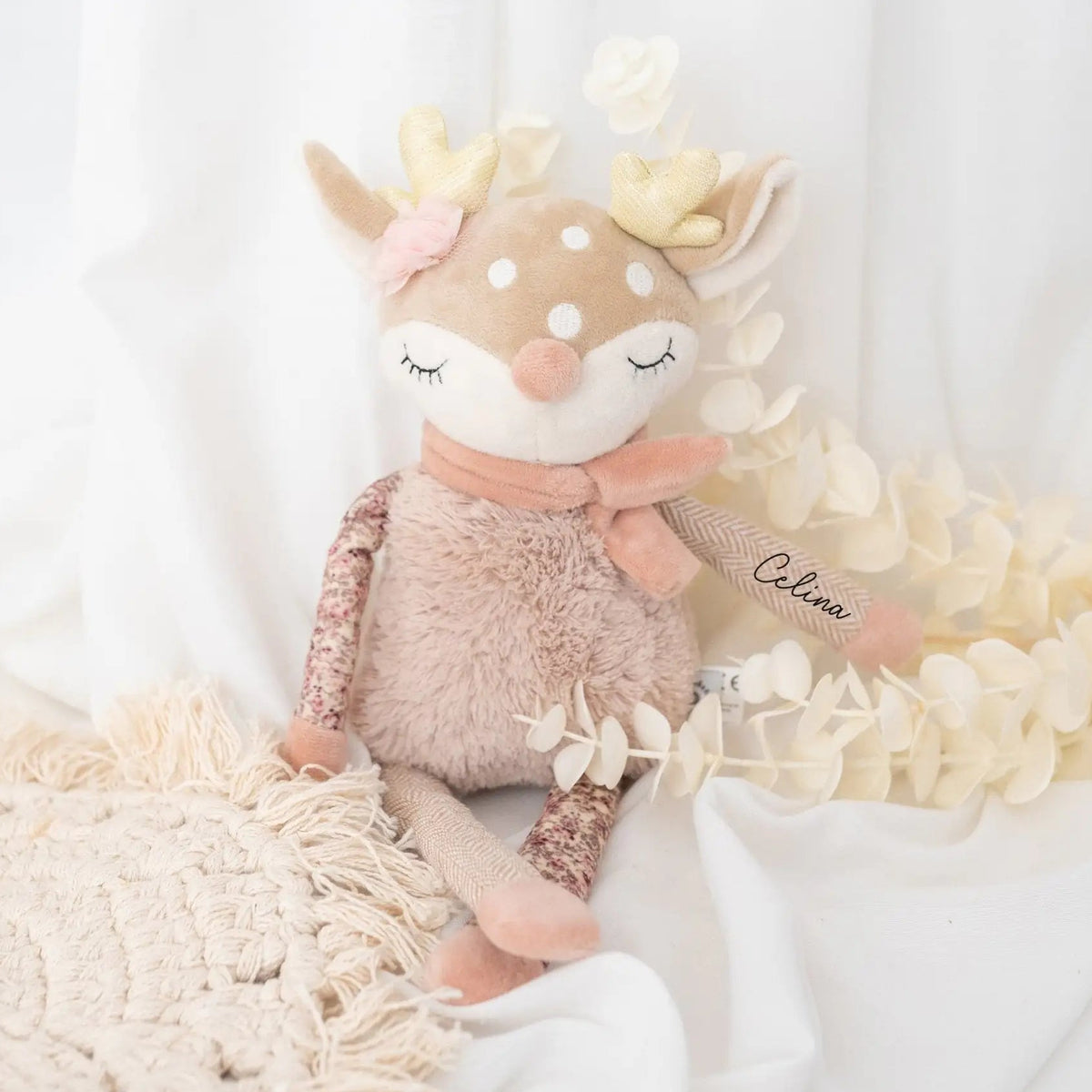 BIECO Großes Kuscheltier Reh personalisiert - wunderwunsch