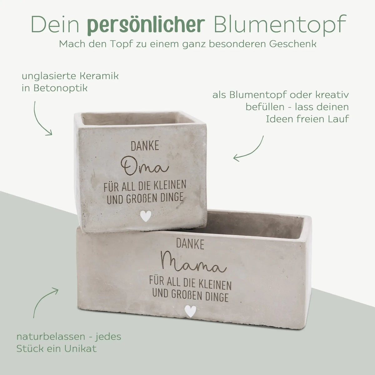 Blumentopf - Danke, für all die kleinen und großen Dinge - wunderwunsch