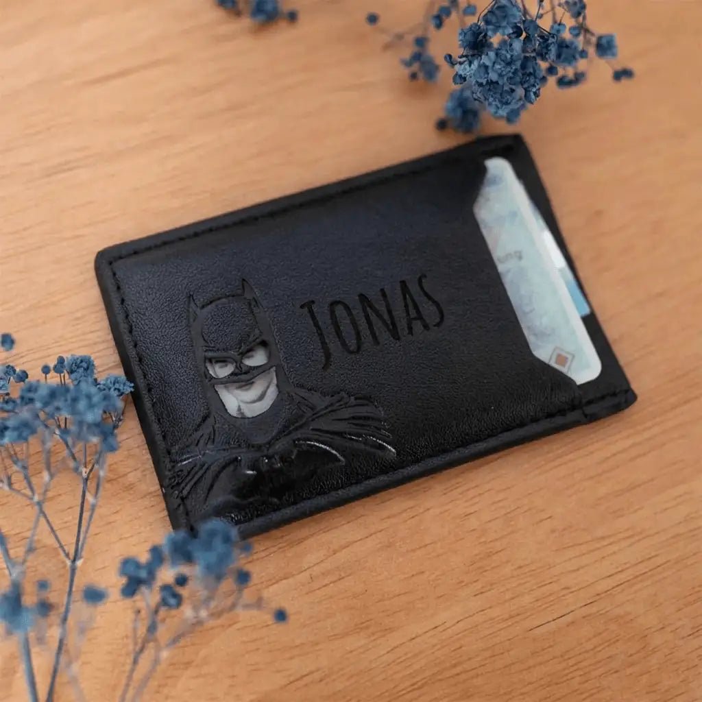 Cardholder Batman oder Spiderman personalisiert - wunderwunsch