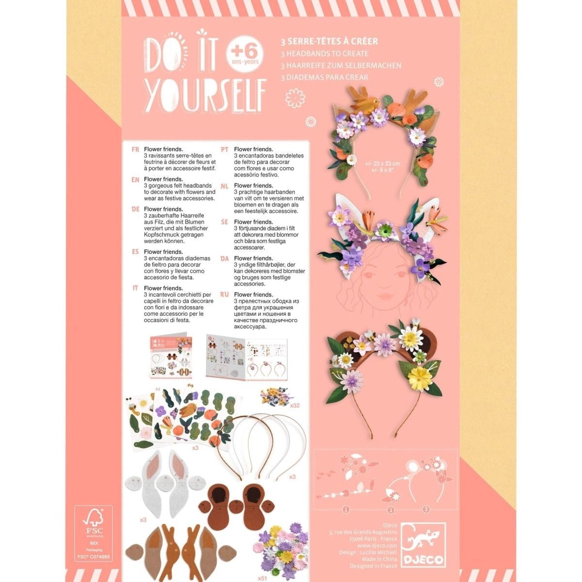 DJECO DIY Haarreif - Blumen - wunderwunsch