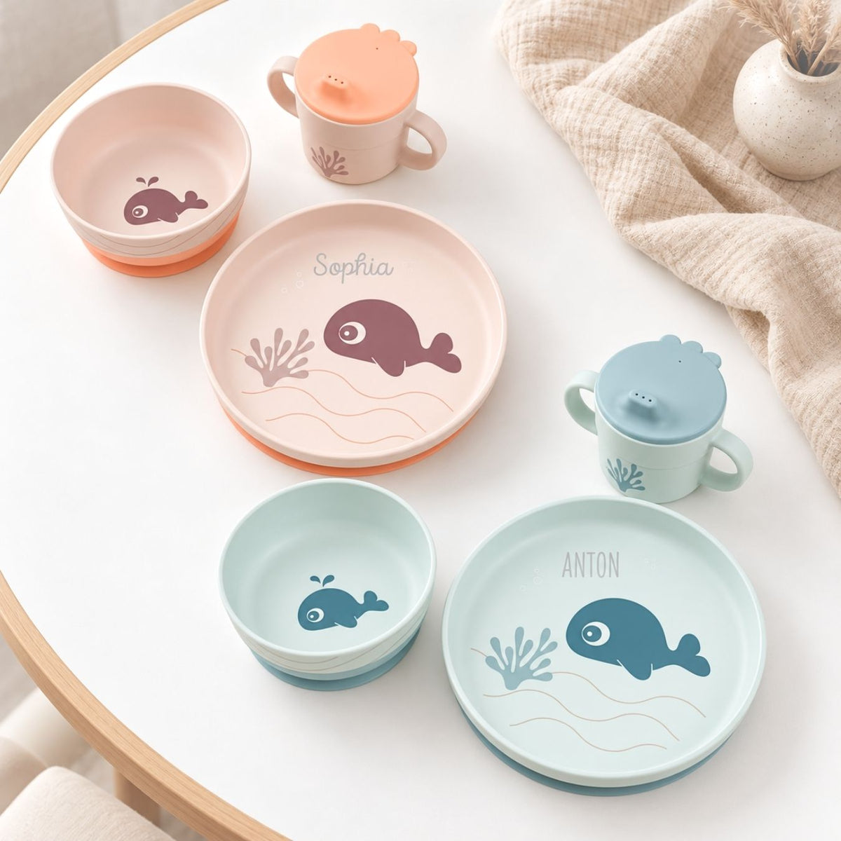 DONEBYDEER Geschirrset personalisiert - Foodie - Wally - wunderwunsch