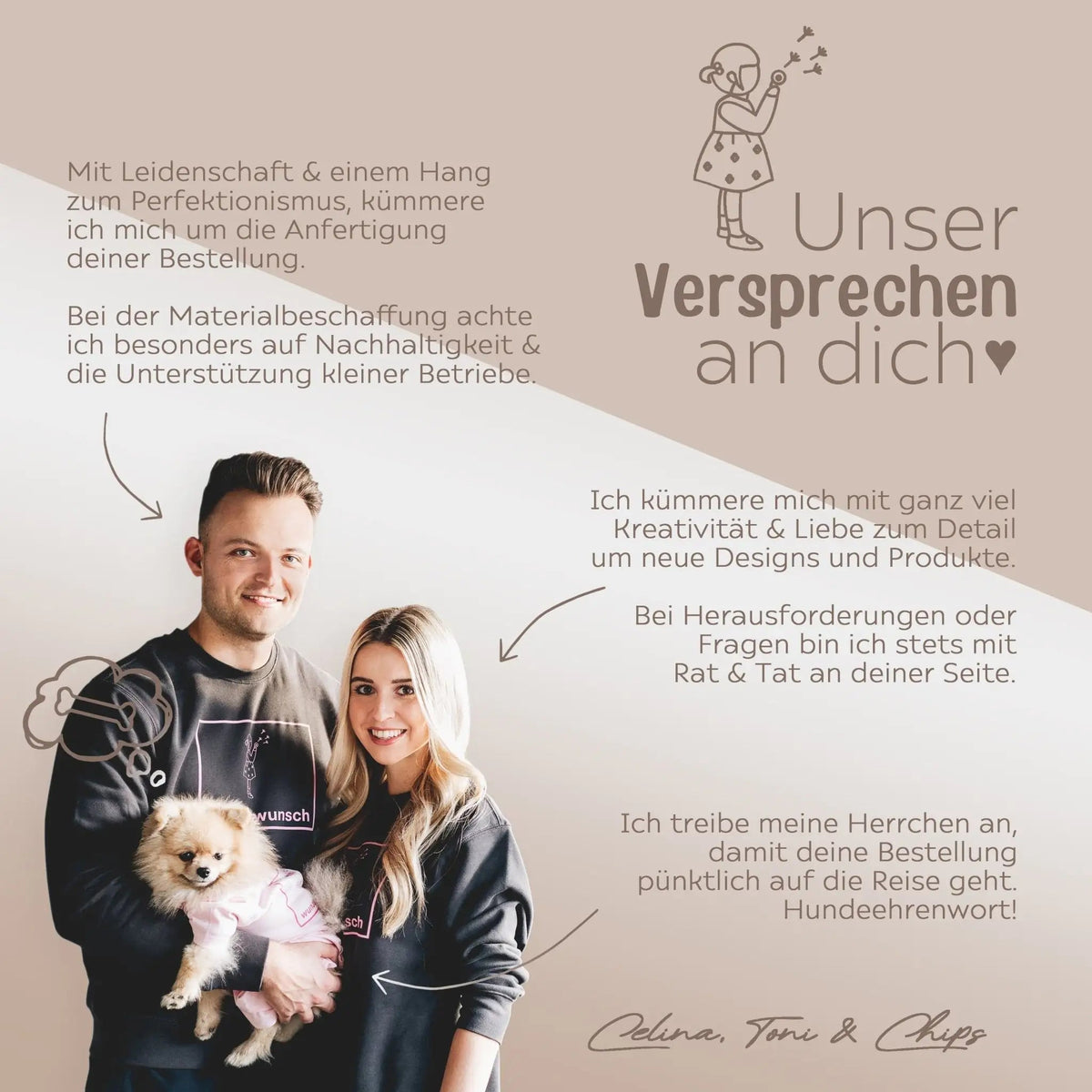 Emaille Kindertasse personalisiert - Regenbogen Boho beige Aquarell - wunderwunsch