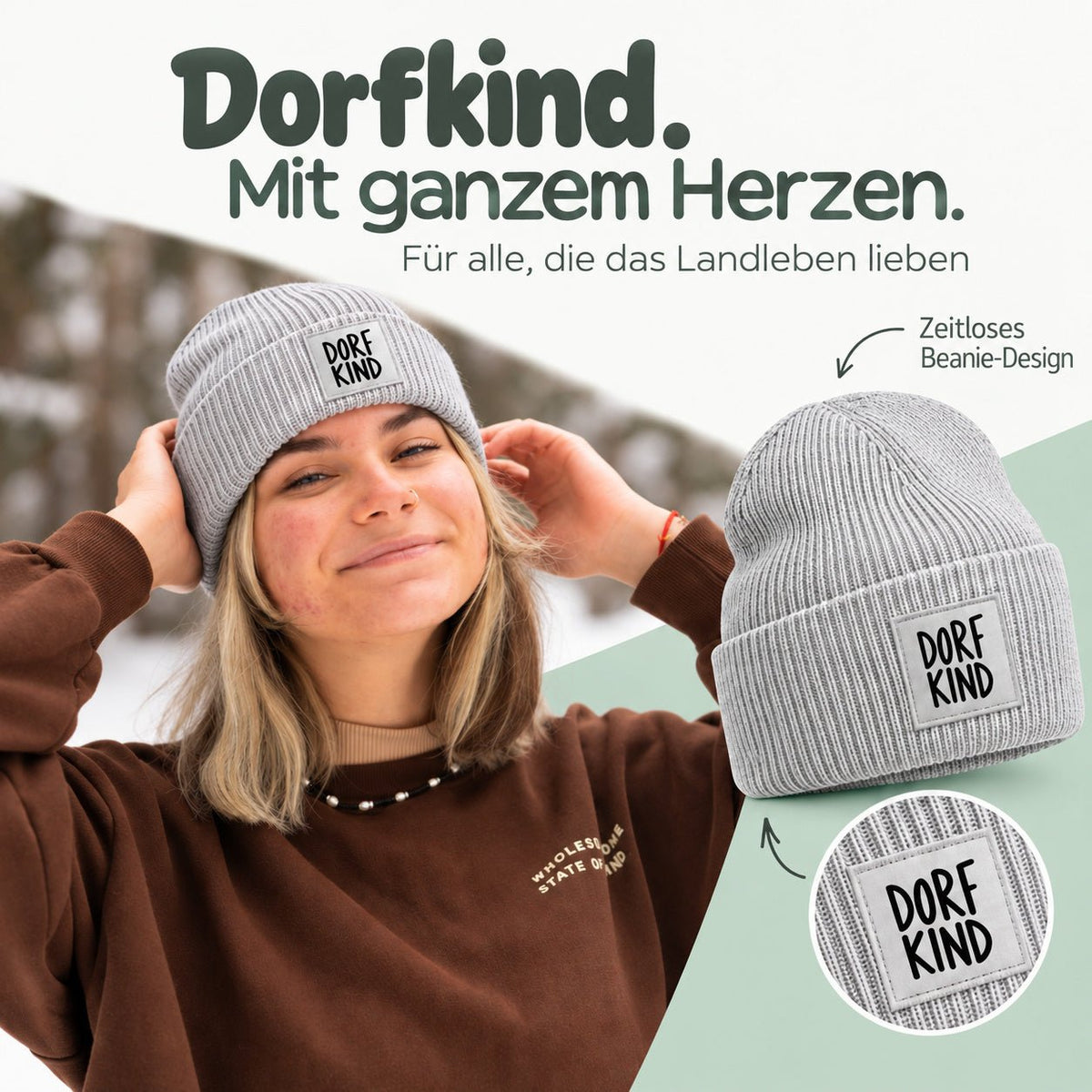 Erwachsene Beanie Mütze mit Spruch - wunderwunsch