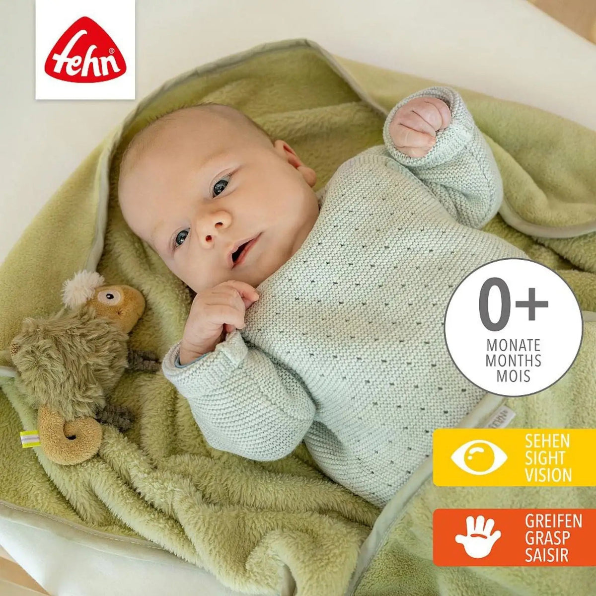 FEHN Babydecke personalisiert - wunderwunsch