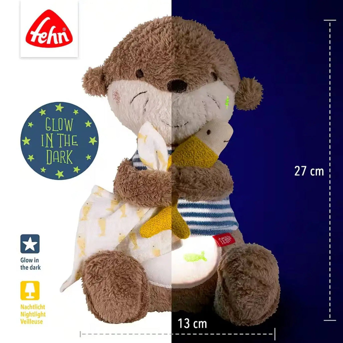 FEHN Schlummerlicht personalisiert - Otter - wunderwunsch