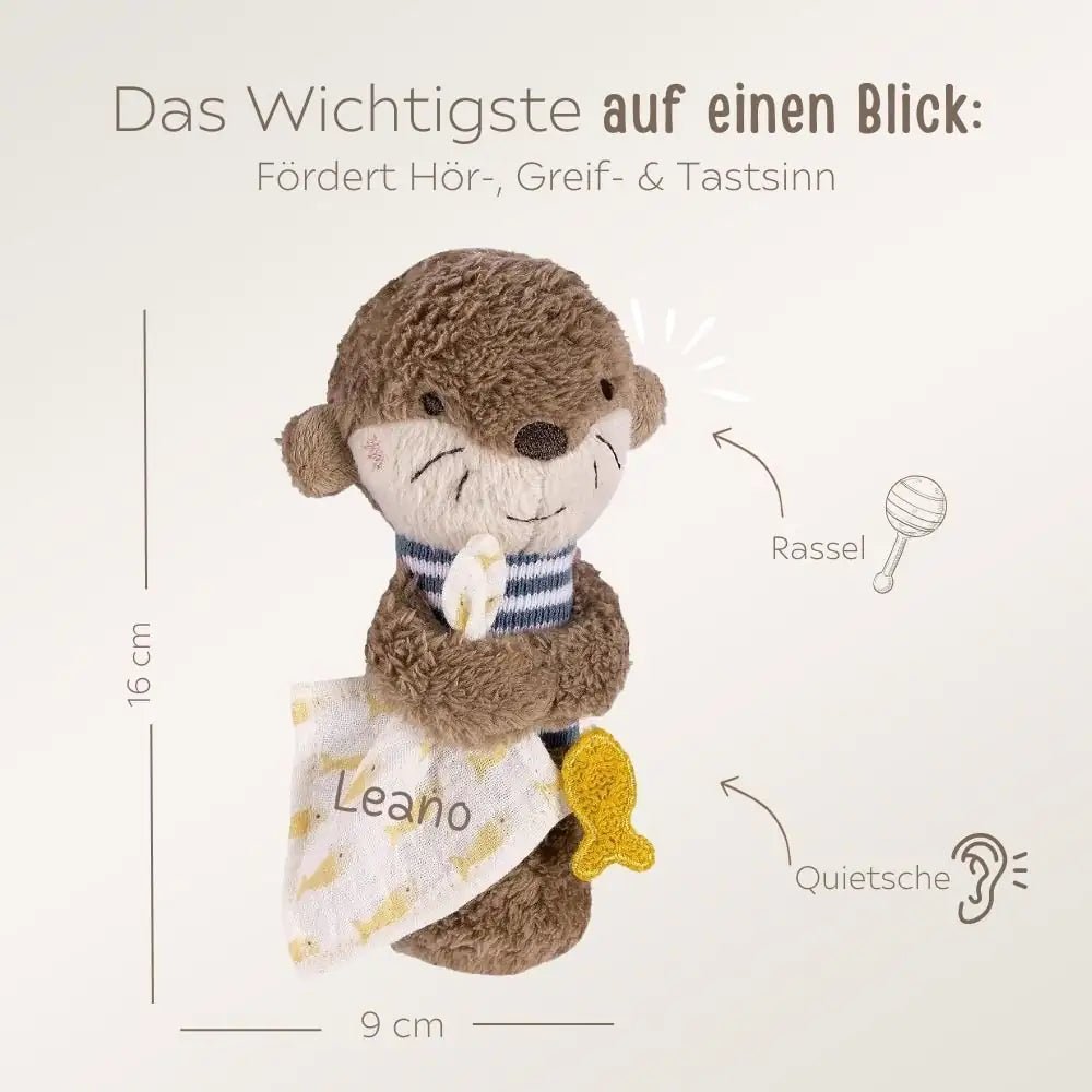 FEHN Stabgreifling Otter personalisiert - wunderwunsch
