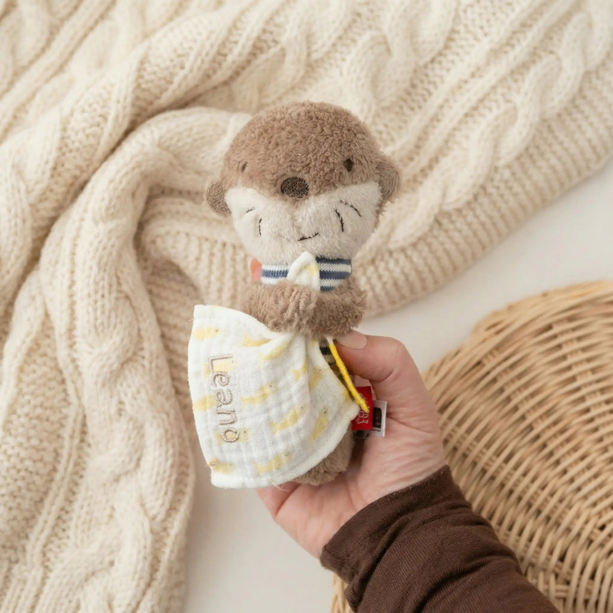 FEHN Stabgreifling Otter personalisiert - wunderwunsch