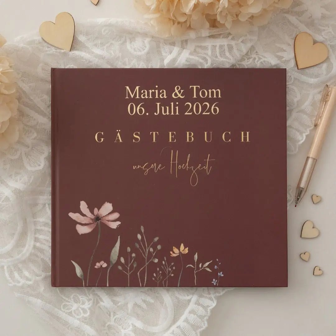Gästebuch "Unsere Hochzeit" personalisiert - wunderwunsch