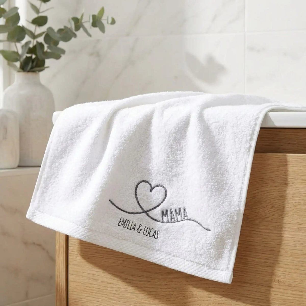 Gästehandtuch personalisiert - Mama - wunderwunsch
