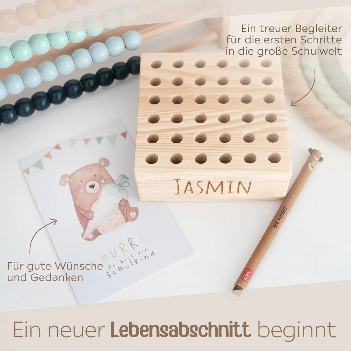 Geschenkbox Schulkind - Legami + Postkarte - wunderwunsch