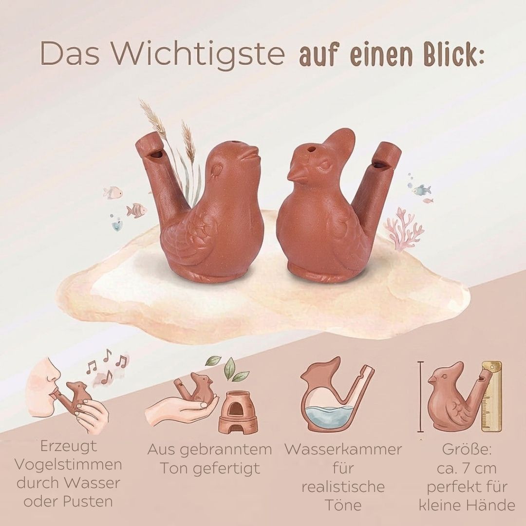 GOKI Vogelwasserpfeife personalisiert - wunderwunsch