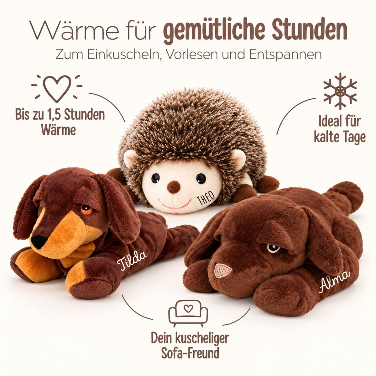 HABIBI PLUSH Wärmetier personalisiert - wunderwunsch
