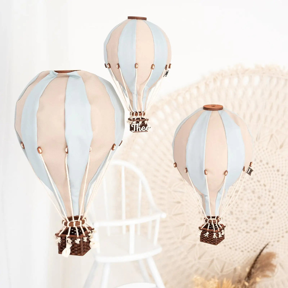 Heißluftballon Kinderzimmer Wanddeko personalisiert - wunderwunsch