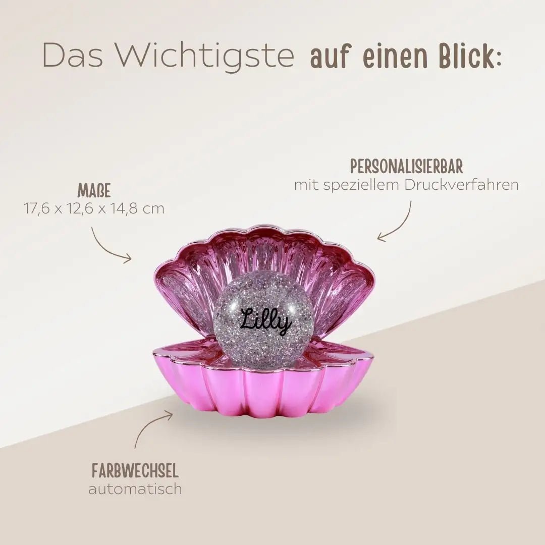 iTotal Nachtlicht personalisiert - Muschel - wunderwunsch