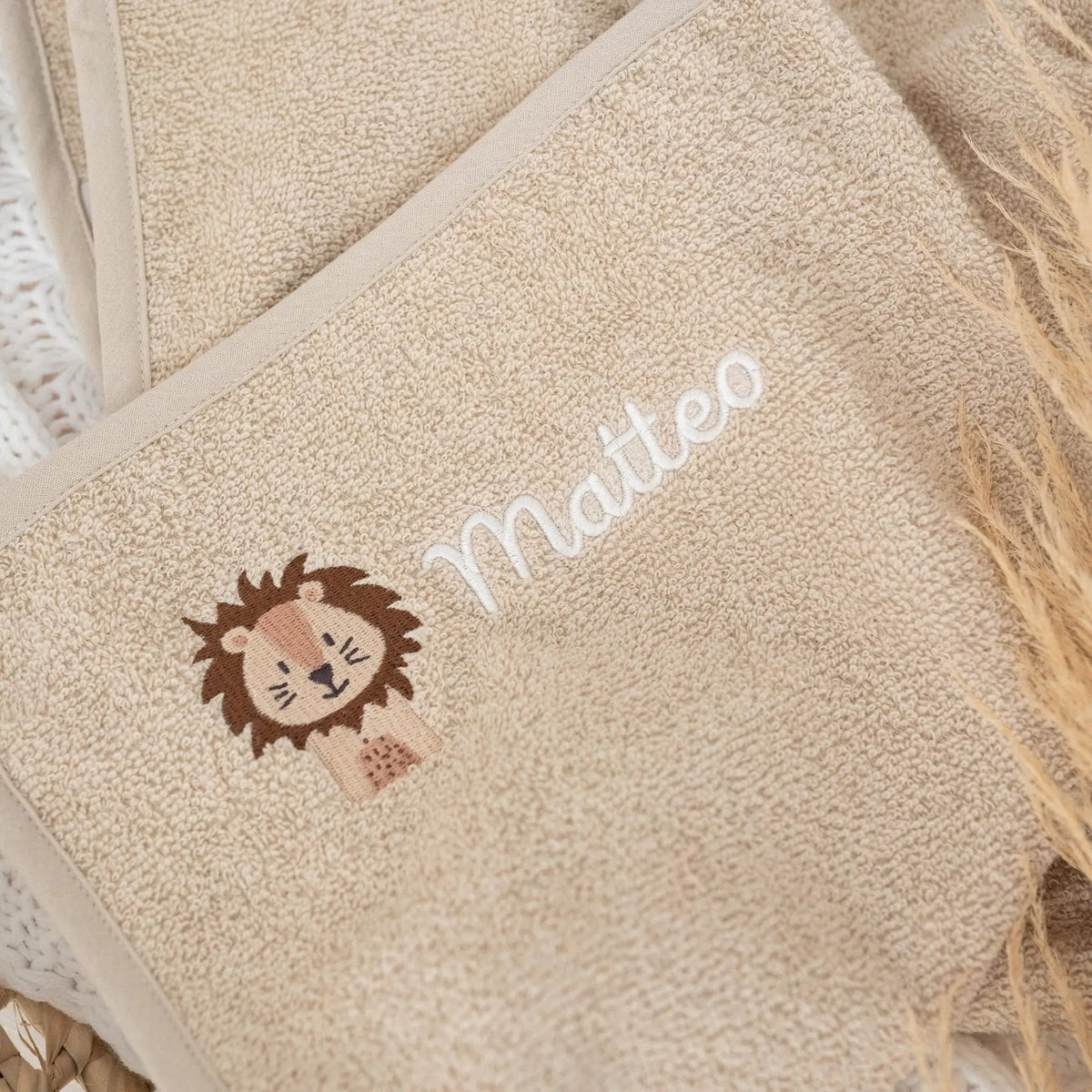 JOLLEIN Kinder Handtuch personalisiert 50x90 cm - Wunderwunsch Tiere - wunderwunsch