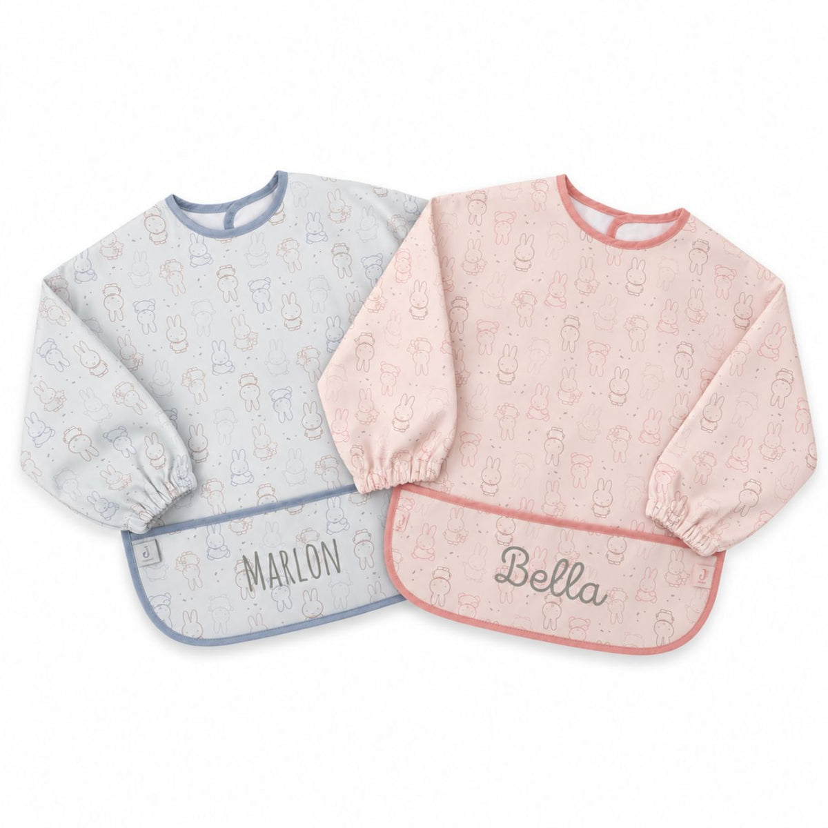 JOLLEIN Lätzchen mit Ärmeln personalisiert - Miffy - wunderwunsch