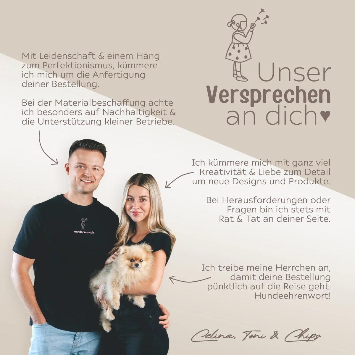 JOLLEIN Schmusetuch personalisiert - Bär, Giraffe, Löwe oder Fuchs - wunderwunsch