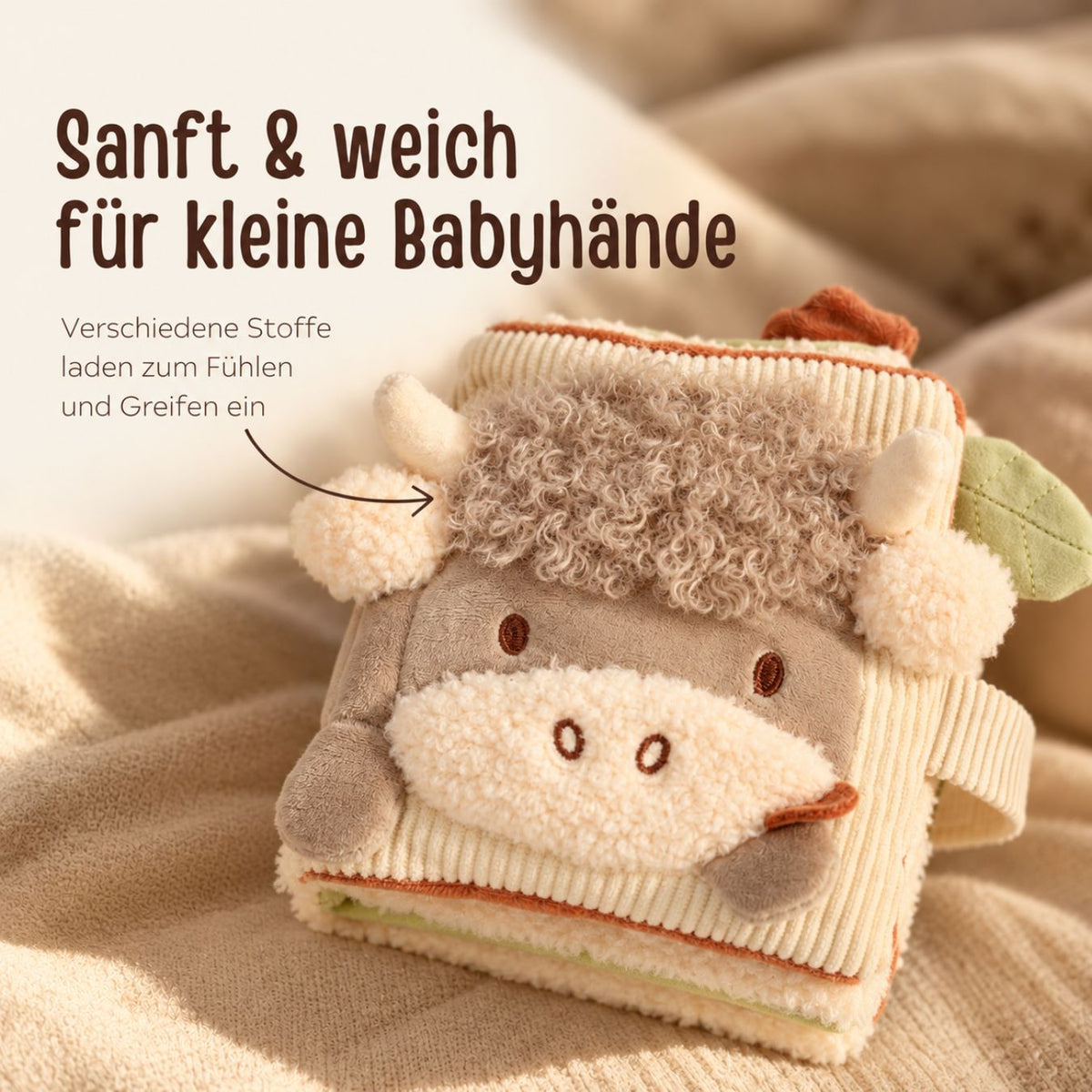 JOLLEIN Stoffbuch personalisiert - Bauernhof Tiere - wunderwunsch
