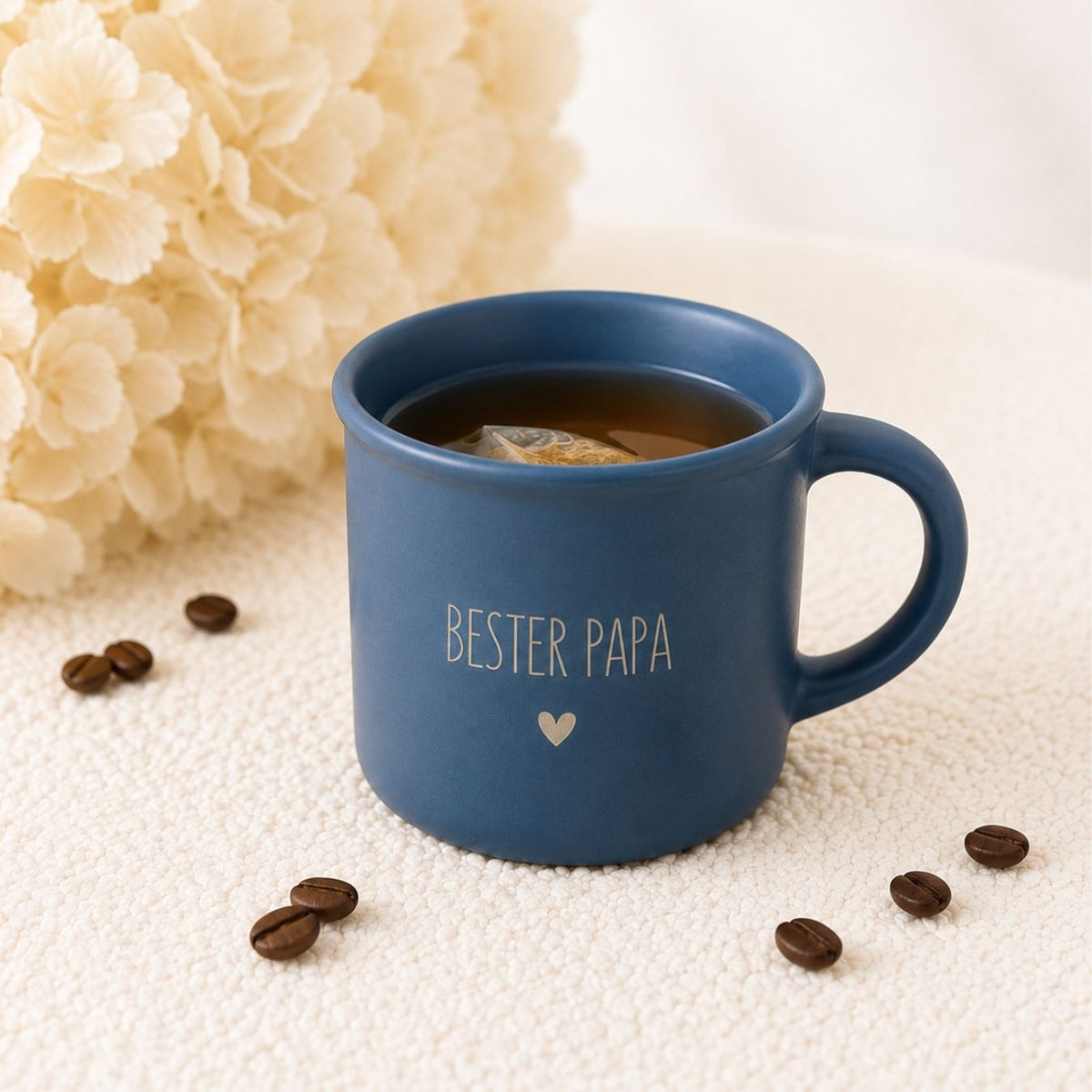 Kaffeetasse Keramik personalisiert 300ml - Name und Herz - wunderwunsch