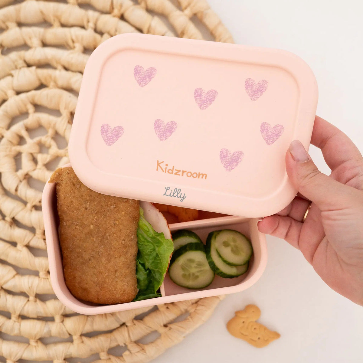 KIDZROOM Edelstahl Lunchbox personalisierbar - wunderwunsch