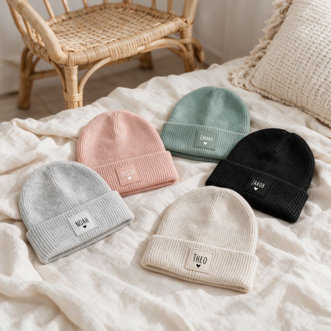 Kinder Beanie Mütze personalisiert - wunderwunsch