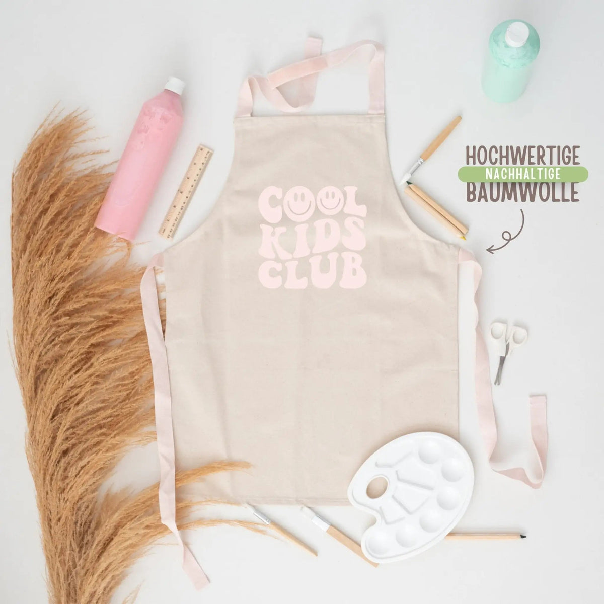 Kinder Schürze Pastell "Cool Kids Club" - wunderwunsch