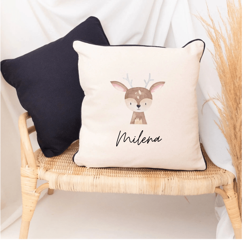 Kissen Baumwolle "Tiere" personalisiert - wunderwunsch