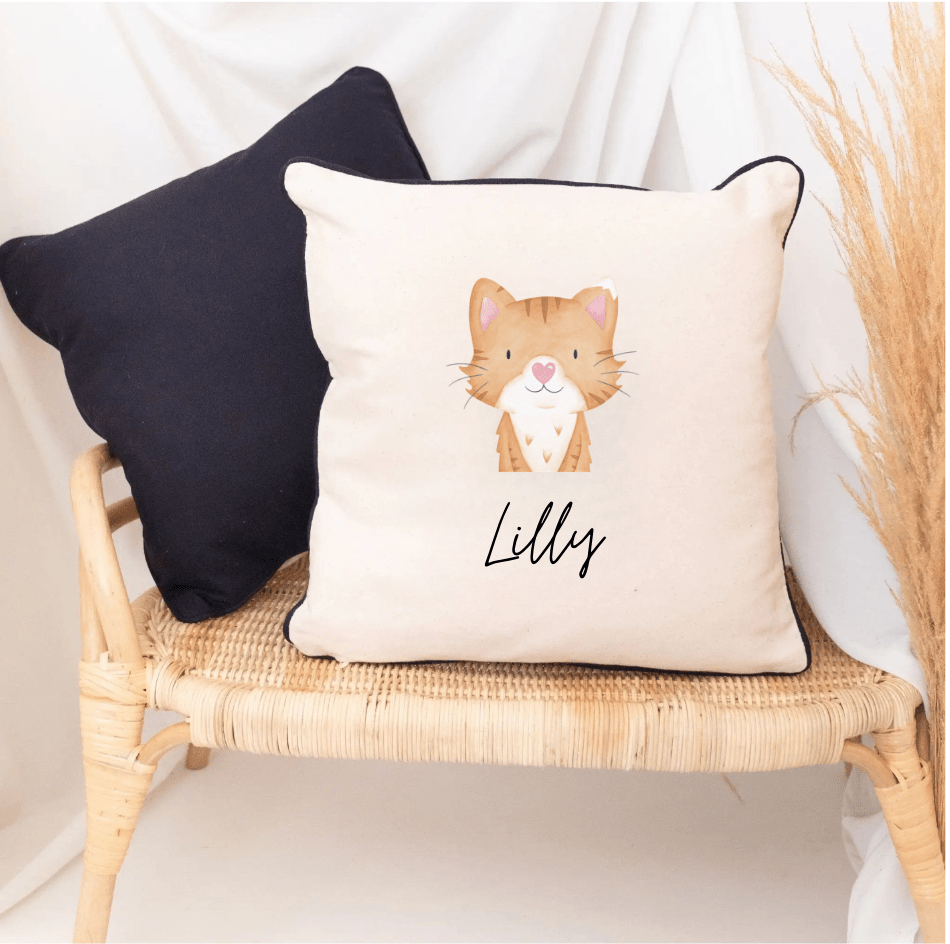 Kissen Baumwolle "Tiere" personalisiert - wunderwunsch