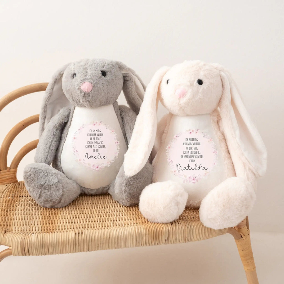 Kuscheltier Hase "Affirmationen" - wunderwunsch