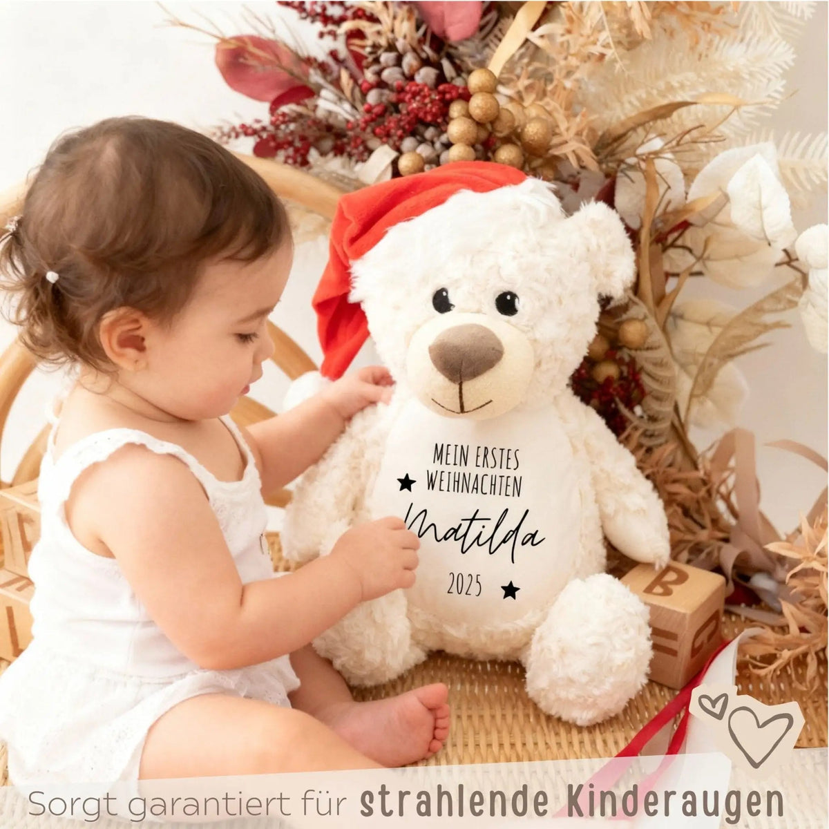 Kuscheltier Weihnachtsbär - wunderwunsch