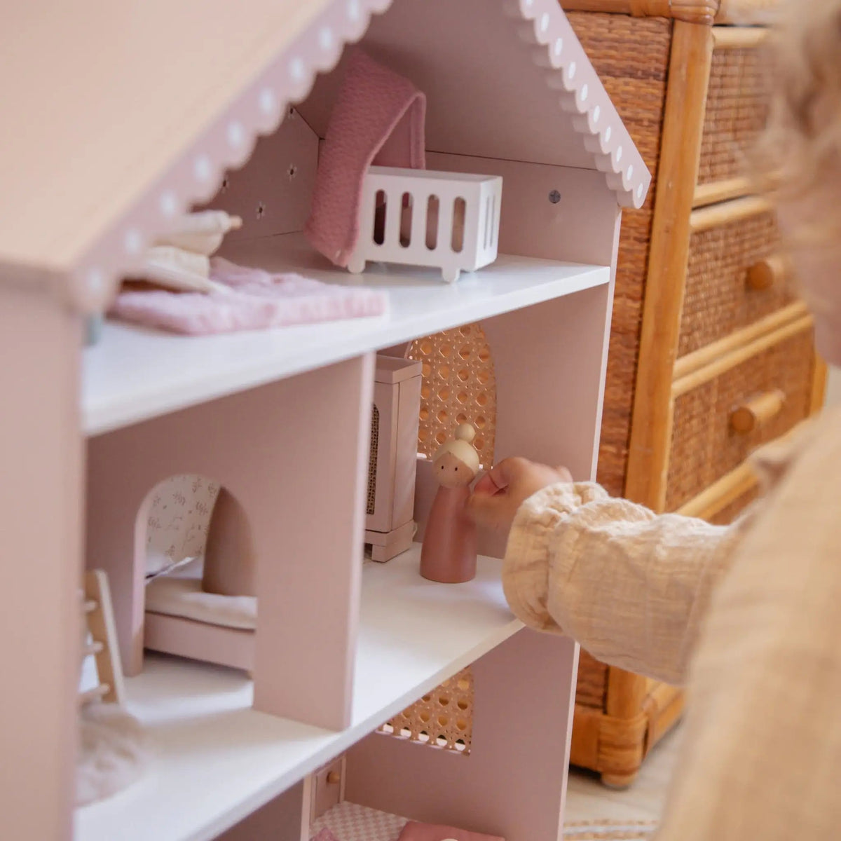 LABEL LABEL Puppenhaus Holz personalisiert - wunderwunsch