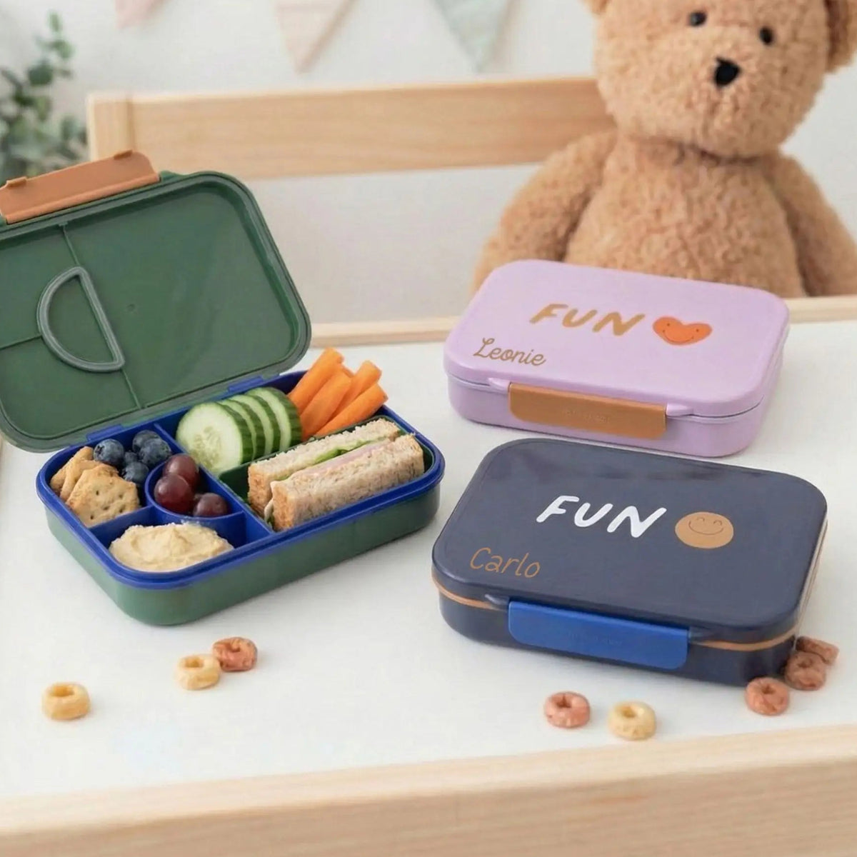 LÄSSIG Bento Brotdose "Little Gang" personalisiert - wunderwunsch