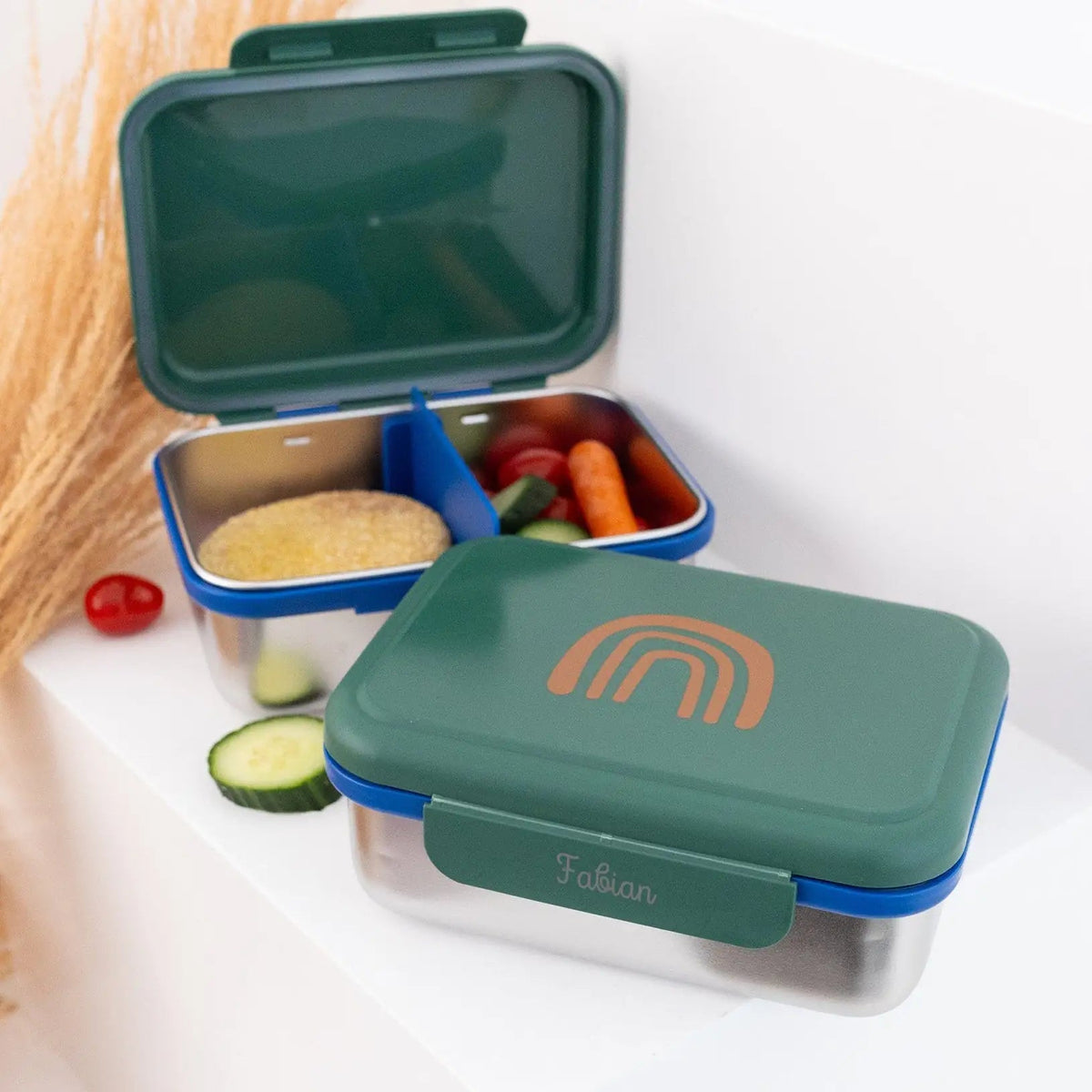 LÄSSIG Kinder Brotdose Edelstahl personalisiert - Little Gang - wunderwunsch