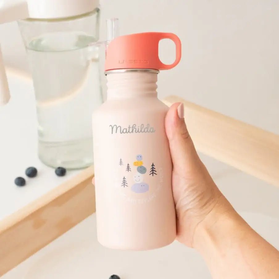 LÄSSIG Edelstahl Kinder Trinkflasche personalisiert - Sunny Explorer - wunderwunsch