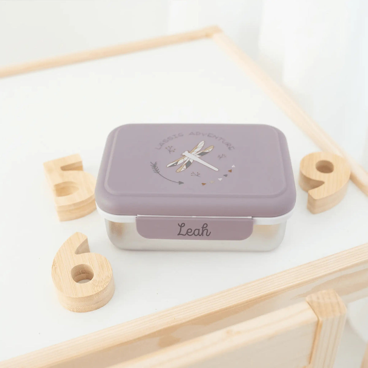LÄSSIG Kinder Brotdose Edelstahl personalisiert - Adventure - wunderwunsch