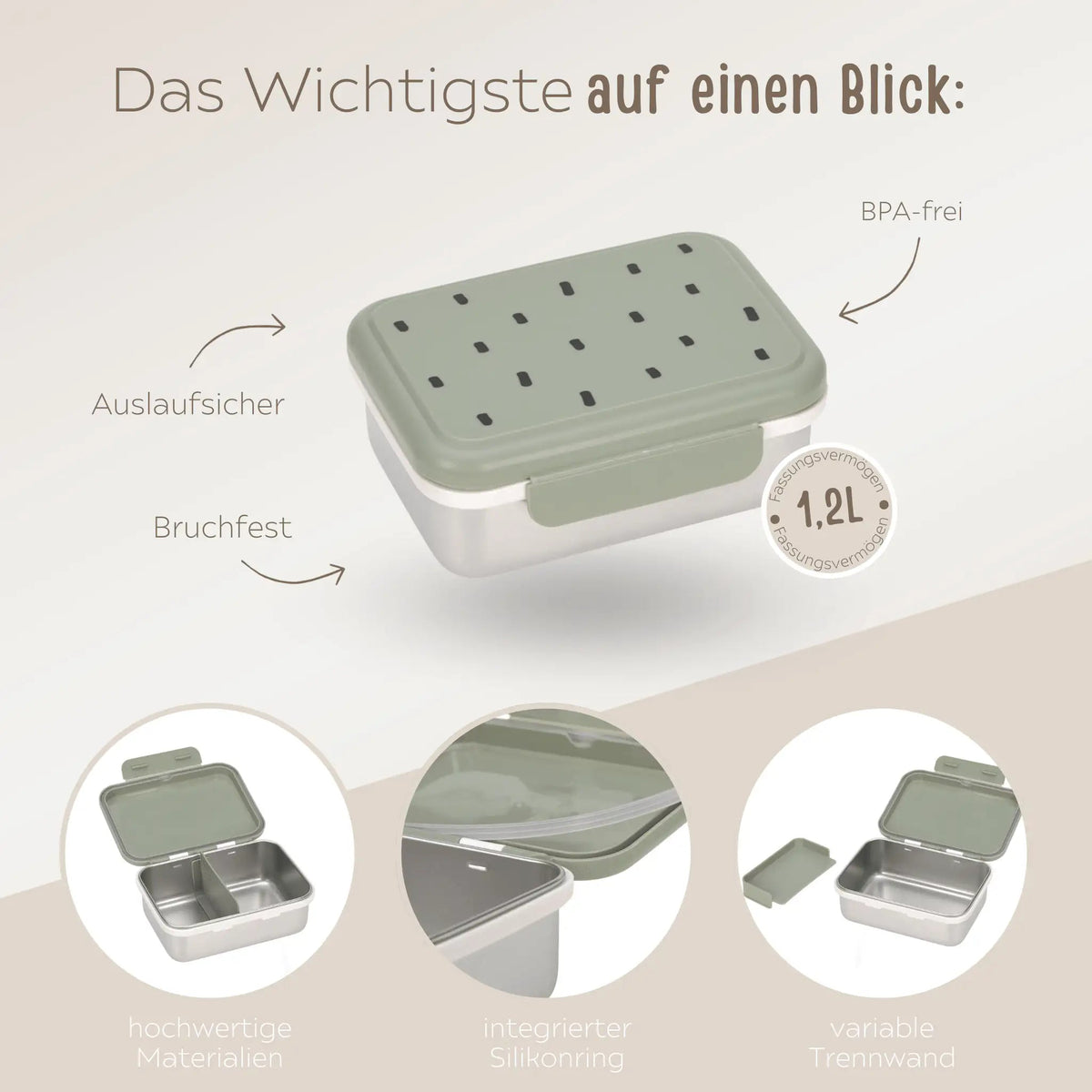 LÄSSIG Kindergarten-Set "Punkte rund" - Rucksack, Trinkflasche & Lunchbox - wunderwunsch