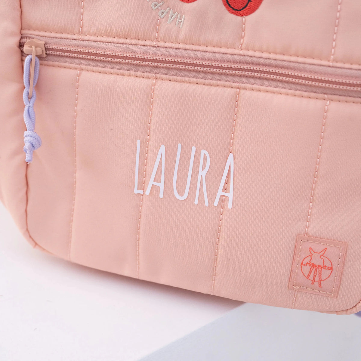 LÄSSIG Rucksack Kirsche & Smiley personalisiert - wunderwunsch