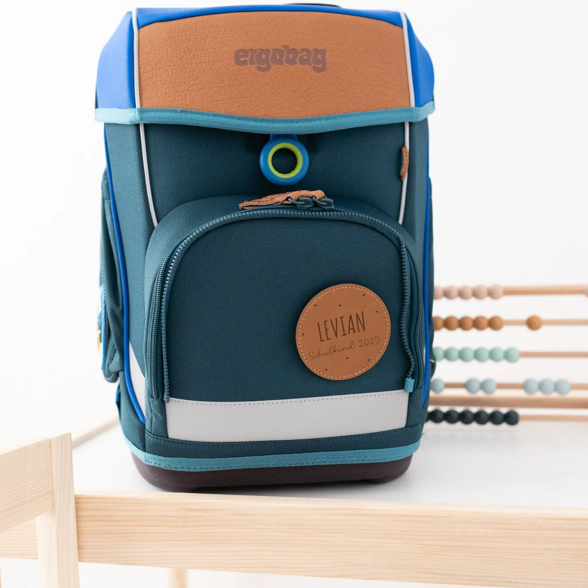Lederpatches für Rucksack/Schulranzen personalisiert - wunderwunsch
