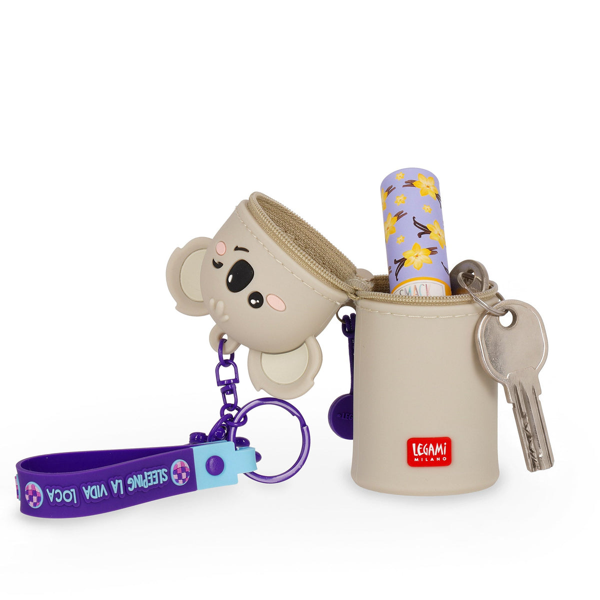 LEGAMI Münztasche mit Schlüsselanhänger Koala - Mini Kawaii - wunderwunsch