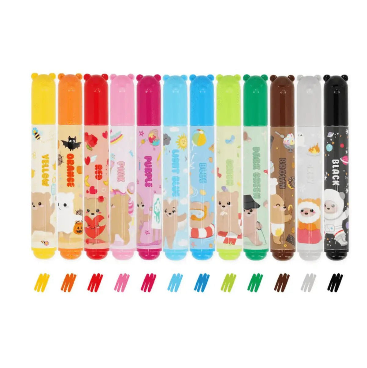 LEGAMI Set mit 12 Filzstiften - Teddy - wunderwunsch