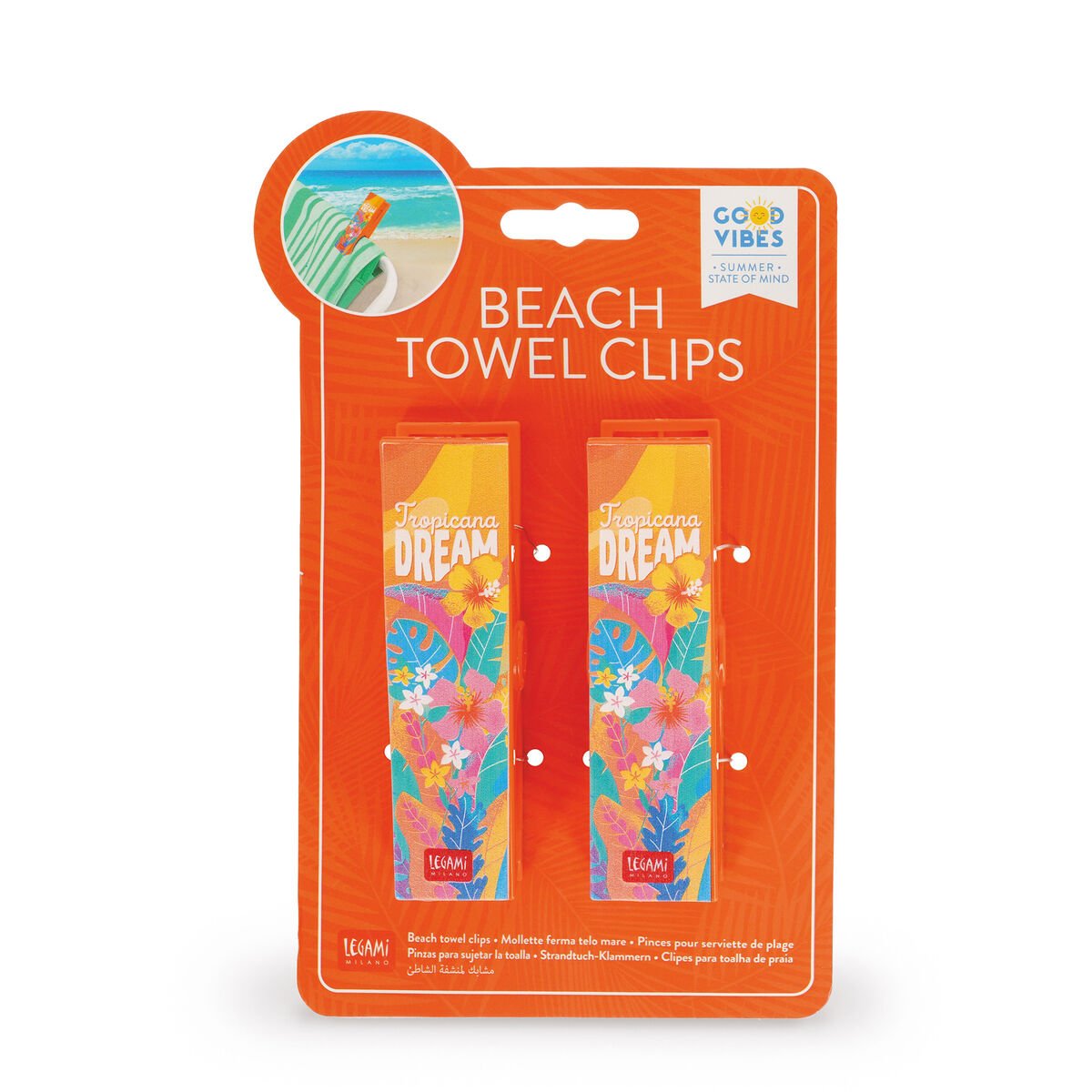 LEGAMI Set mit 2 Strandtuch-Clips - wunderwunsch