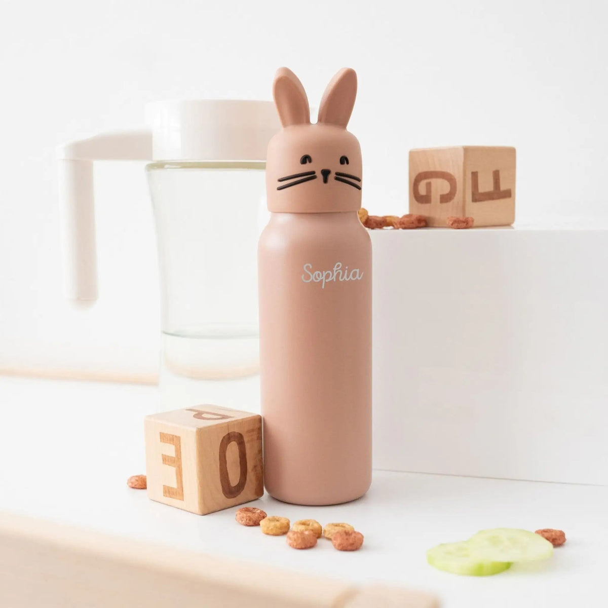 LIEWOOD Edelstahl Trinkflasche 350ml personalisiert - Tier - wunderwunsch