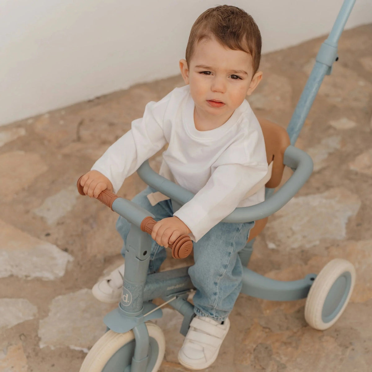 LITTLE DUTCH 4-in-1 Laufrad Dreirad - Blau - wunderwunsch