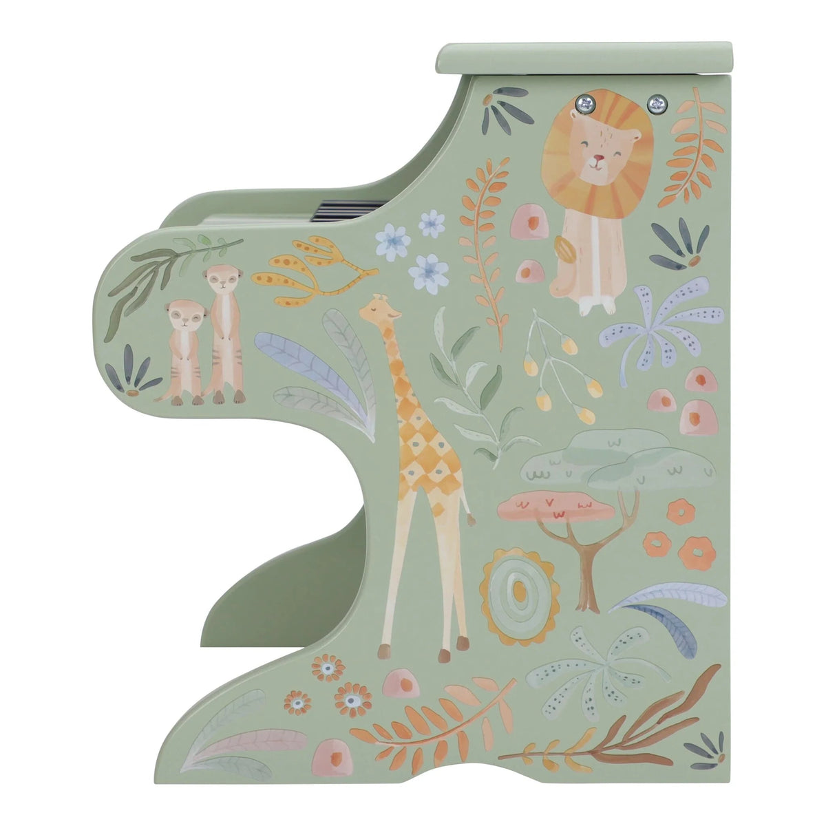LITTLE DUTCH Holz Klavier - Grün - Safari Friends - wunderwunsch